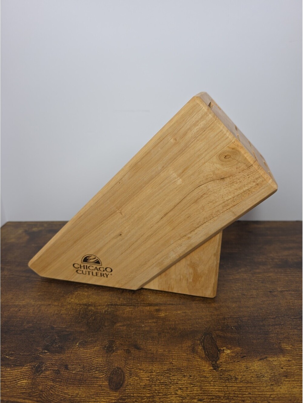 Vintage Chicago Cutlery Knife Block (No Knives Included)